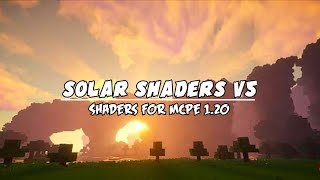 Update Lagi Solar Shaders V5 Shaders For Mcpe 120 Wah Makin GG Dan Realistis Nih Shaders [upl. by Siesser]