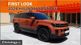 2024 Hyundai Santa Fe  First Look  Drivingca [upl. by Ciredec]