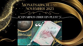 💞Monatsabschluss November 2023│ 😳Minus oder Plus [upl. by Keener]