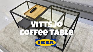 VITTSJO Coffee Table Unboxing amp Assembling  IKEA How To [upl. by Adnocahs447]