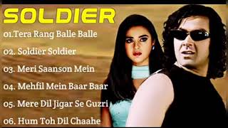 SoldierMovieAllSongs Bobby DeolPretty Zinta Sas Musicx21 [upl. by Naaitsirhc962]