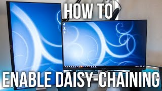 How To Enable DaisyChaining On The Dell U2414H Monitor [upl. by Nnyleak]