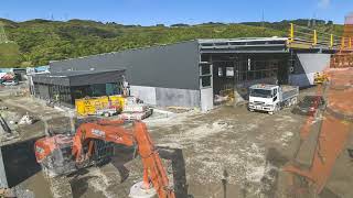 Foodstuffs North Island  Project Igloo Grenada Transport amp Milk Depot  Construction Timelapse [upl. by Annaya168]