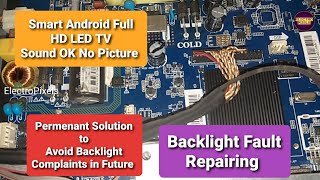 How to Fix LED TV Black Screen No Backlight ProblemTV disassemblySmart Impex LED TV RepairingLED [upl. by Aihsak]