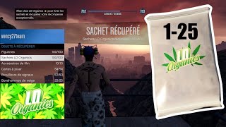 GTA ONLINE TROUVER TOUS EMPLACEMENT SACHET LD ORGANICS PRODUCTS LOCATIONS COLLECTIBLES 100100 1 [upl. by Rabaj433]