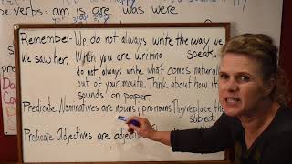 L 64 Predicate Nominatives and Adjectives Simples Present Tense 1st 2nd 3rd Person amp Auxiliary V [upl. by Giffard]