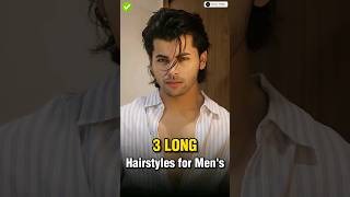 3 Long Hairstyles for Mens ✅  shorts viral [upl. by Assin150]