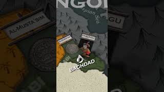 Why did the Mongols Destroy Baghdad shorts mongols map [upl. by Ronoc678]