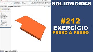 SOLIDWORKS  EXERCÍCIO 212  CHAPA DOBRADA DE 1400x478x287x25mm solidworks [upl. by Bigg128]