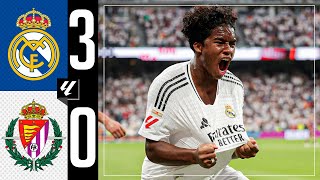 HIGHLIGHTS  Real Madrid 30 Real Valladolid  LaLiga 202425 [upl. by Pooley]