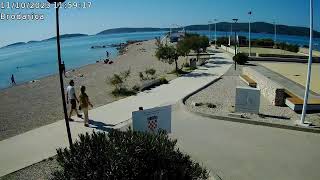 Brodarica Croatia  Live panorama view [upl. by Nirrad520]