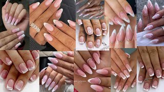 Best Acrylic White Tip Nails Designs Ideas 2024  Unique White French Tip Nails Gel Polish [upl. by Aikimat]