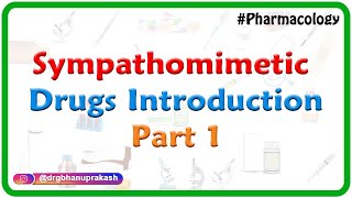 1Sympathomimetic drugs Introduction  ANS Pharmacology [upl. by Landel569]