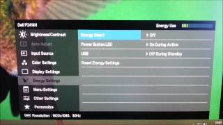 Dell P2414H Menu System OSD [upl. by Anirbac]