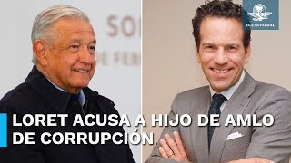 “Mi hijo Andrés no es como Loret” AMLO defiende a su hijo [upl. by Anastase]