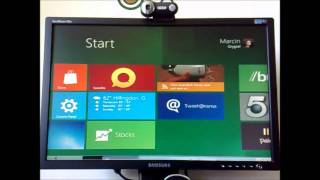 Microsoft Windows 8 Aero  Metro running on 128MB of RAM [upl. by Rey]