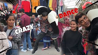 Crazy dance In Public🤣Ladki Ko rula diya😱Public Reaction🤣Watch till end😂 [upl. by Aralomo]