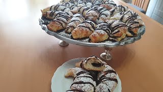 Schoko Croissant perfekter Haselnusschokocroissant Schokocroissant ganz einfach zum selber machen [upl. by Virgina]