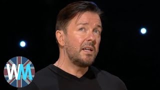 Top 10 Ricky Gervais Moments [upl. by Carboni455]