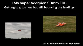 FMS Super Scorpion 90mm EDF  Bouncy landing [upl. by Lira]