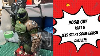 DOOM GUY  Part 5  Lets start adding detail  Lets talk 3D Printing [upl. by Stempien]