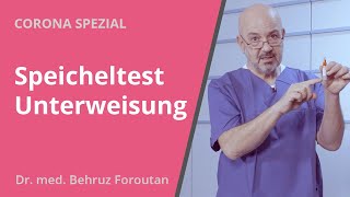 Speicheltest Unterweisung mit dem PoCAntigen Coronatest [upl. by Ylrebmik]