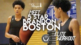 Meet ESPN 15th Ranked Sophomore in the COUNTRY 5Star BJ Boston workout w Double Trouble Training [upl. by Artinahs229]