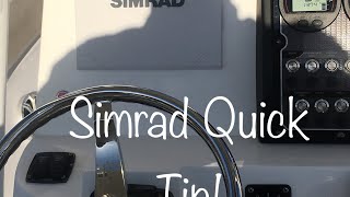 Simrad Go9 XSE Quick Tip  setting daytime brightness [upl. by Kreiner]