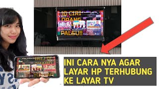 Cara Menyambungkan Layar HP ke TV  Monitor  Proyektor [upl. by Aidnyc]