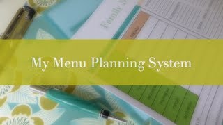 My Meal Planning System [upl. by Ahtael545]