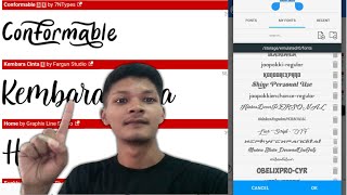 Cara Download dan Pindahkan Font Keren di Aplikasi PixelLab  Dafontcom [upl. by Ahsilrak886]