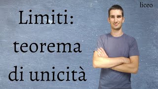 Limiti teorema unicità e dimostrazione [upl. by Mulac]