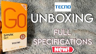 TECNO SPARK GO 1 UNBOXING AND FULL SPECIFICATIONS 2024 [upl. by Lesab]