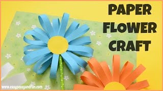 How to Make a Paper Flower  flower craft [upl. by Mylor670]