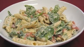 Smoked Mozzarella and Penne Spinach Salad  Lynns Recipes [upl. by Niraa]