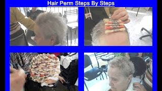 Como Hacer Pérmanente en Pelo Corto  Hair Perm Steps By Steps [upl. by Marje271]