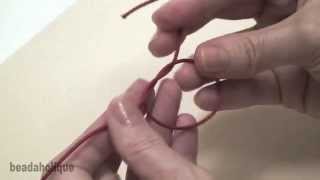 How to Knots for Bead Jewelry [upl. by Nanreik]