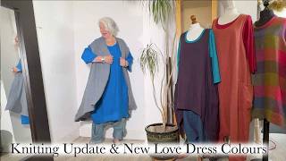 Ep 124  Knitting Update amp Love Dresses in New Colours [upl. by Terrag]