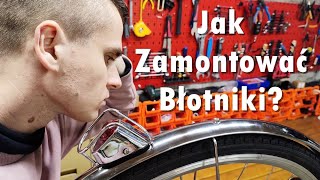 Jak zamontować błotniki rowerowe  Montaż błotników rowerowych Jak przegwintować otwory w rowerze [upl. by Aulea]