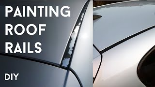 Painting Roof Rails BMW 1 Series E87 [upl. by Dudden]