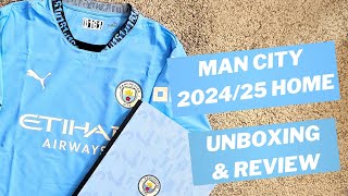 Man City 202425 authentic Home shirt ULTRAWEAVE Unboxing amp Review [upl. by Stimson321]