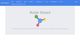 Roster Wizard Latest Release [upl. by Covell]