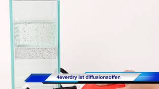 DIFFUSIONSOFFEN hydrophobieren und Wassersperre in der Wand Beispiel [upl. by Merv574]