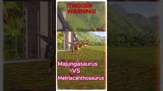 Majungasaurus VS Metriacanthosaurus TRIGGER WARNING Who will win [upl. by Elsilrac]