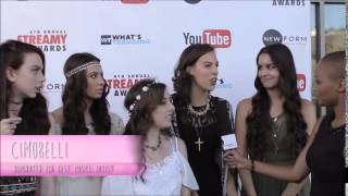 Cimorelli At The 2014 Streamy Awards Nominee Reception Red Carpet [upl. by Festatus]