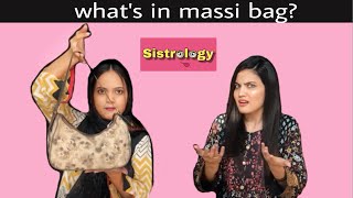 Whats in massi bag ftFatima Faisal  Iqra Kanwal [upl. by Llecrup]