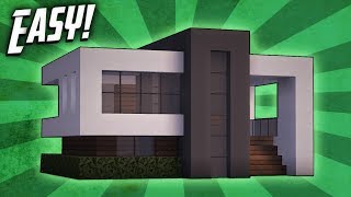 Minecraft How To Build A Small Modern House Tutorial 14 [upl. by Amik]