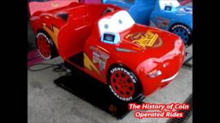 2000s Coin Operated Racing Car Kiddie Ride  Disney Cars Lightning McQueen [upl. by Ahseital]