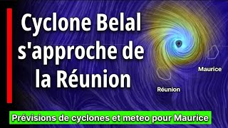 Prévision du 15 Janvier 2024  «Cyclone Tropical Belal sapproche de Maurice et de la Réunion» [upl. by Wesa]