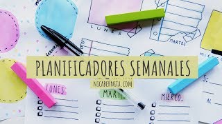 ORGANIZADOR o PLANNER SEMANAL 😍 3 IDEAS PARA DECORAR TU AGENDA [upl. by Huebner]